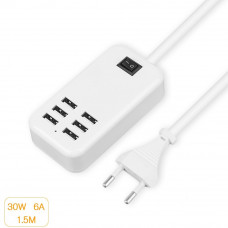 Çoklu Şarj İstasyonu 5v 6a 30w Usb Şarj